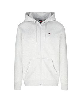 Sudadera con cremallera gris claro M