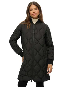 Giacca Long Quilted Liner Black M