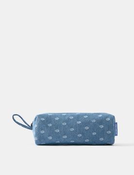 Astuccio In Denim A Pois