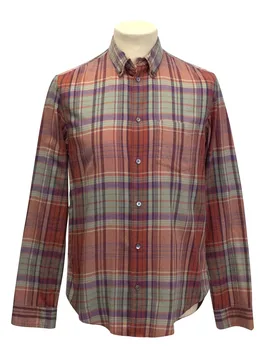 Marc Jacobs salmon plaid shirt - Marc Jacobs - FashionsVida