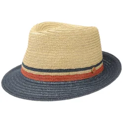 Jerome Trilby Straw Hat by - blue-beige - Female - Size: 58 cm