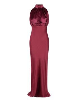 Abito di seta kalina bordeaux