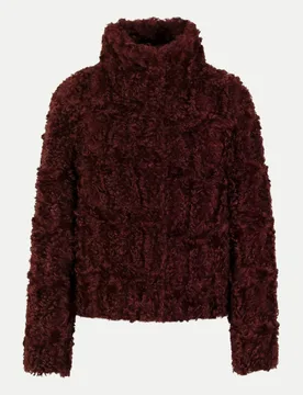 Kunstpelz-Jacke Braun 38 - White Label - FashionsVida