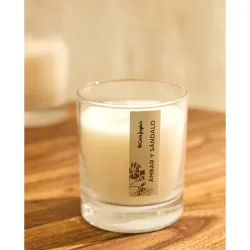 Vela en vaso Ámbar y Sándalo