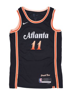 Canotta Basket Uomo Nba City Edition 22 Dri-fit Swingman Jersey No 11 Trae Young Atlhaw Black