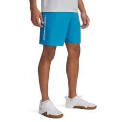 Short Tech Woven Wordmark Ether Blue / White XL