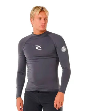 Rash Guard Manches Longues Waves Upf Charcoal Grey M - Rip curl - FashionsVida
