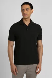 Beckton Mens Zigzag Textured Polo Shirt