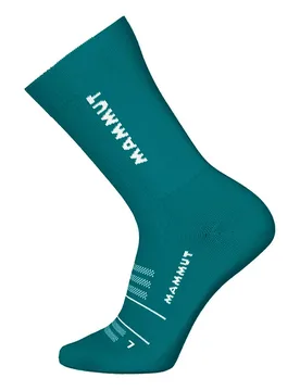Mountain Running Targeted Cushion Crew Socks Deep Teal / White UK 5.5-7 Men,Women - Mammut - FashionsVida