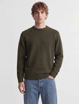 Crew Neck Jumper Green male - Jack & jones - FashionsVida
