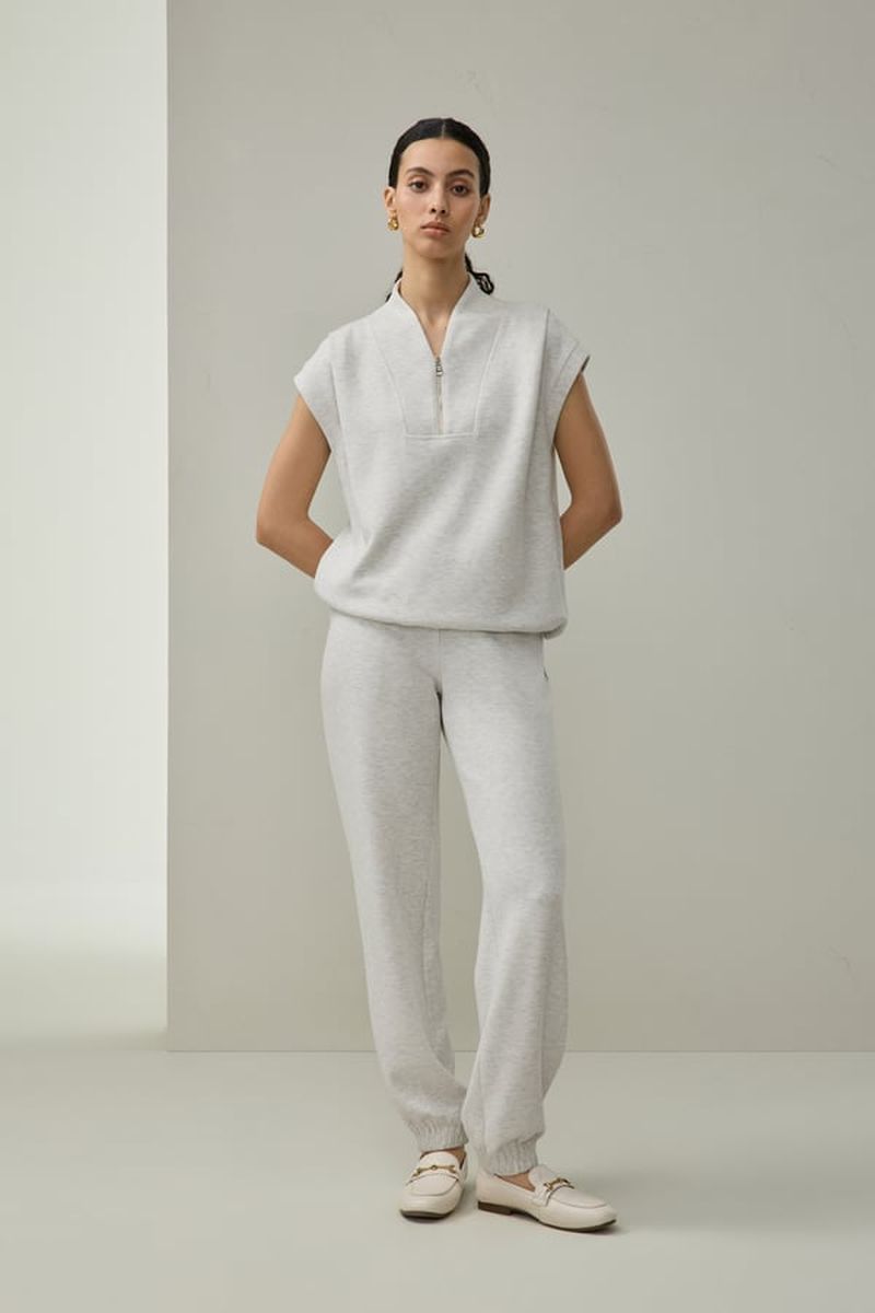 Donna SILKAIRY™ Maglia Seta Oversize con Zip XS
