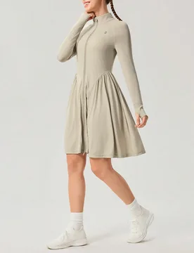 Chaqueta protectora solar para mujer, de longitud larga, con cremallera, para gimnasio, entrenamiento, enfriamiento y uso al aire libre - Shein - FashionsVida