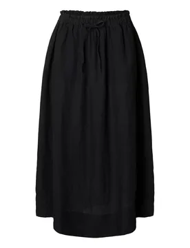 SLFLINNA MW MIDI LINEN SKIRT B female - 36 - FashionsVida