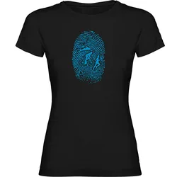 Triathlon Fingerprint Short Sleeve T-shirt Black XL Women
