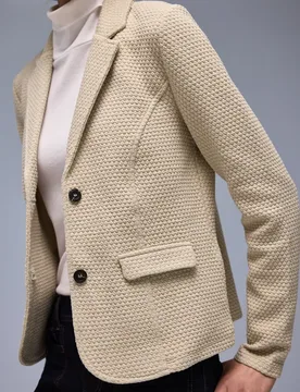 Strukturblazer female Beige - Street One - FashionsVida