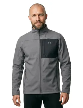 Giacca Softshell Storm Coldgear Infrared Shield 2.0 Castlerock / Black / Castlerock XL - Under armour - FashionsVida