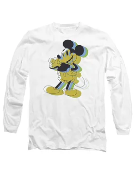 Unisex Mickey Mouse Trippy Long Sleeve T-Shirt, White Size: 2XL - White - Size: 2XL - Disney - FashionsVida