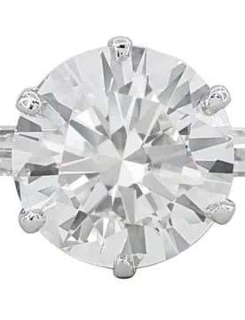 Ct IGI Certified Lab-grown Round Cut Diamond Ring - Verde - FashionsVida