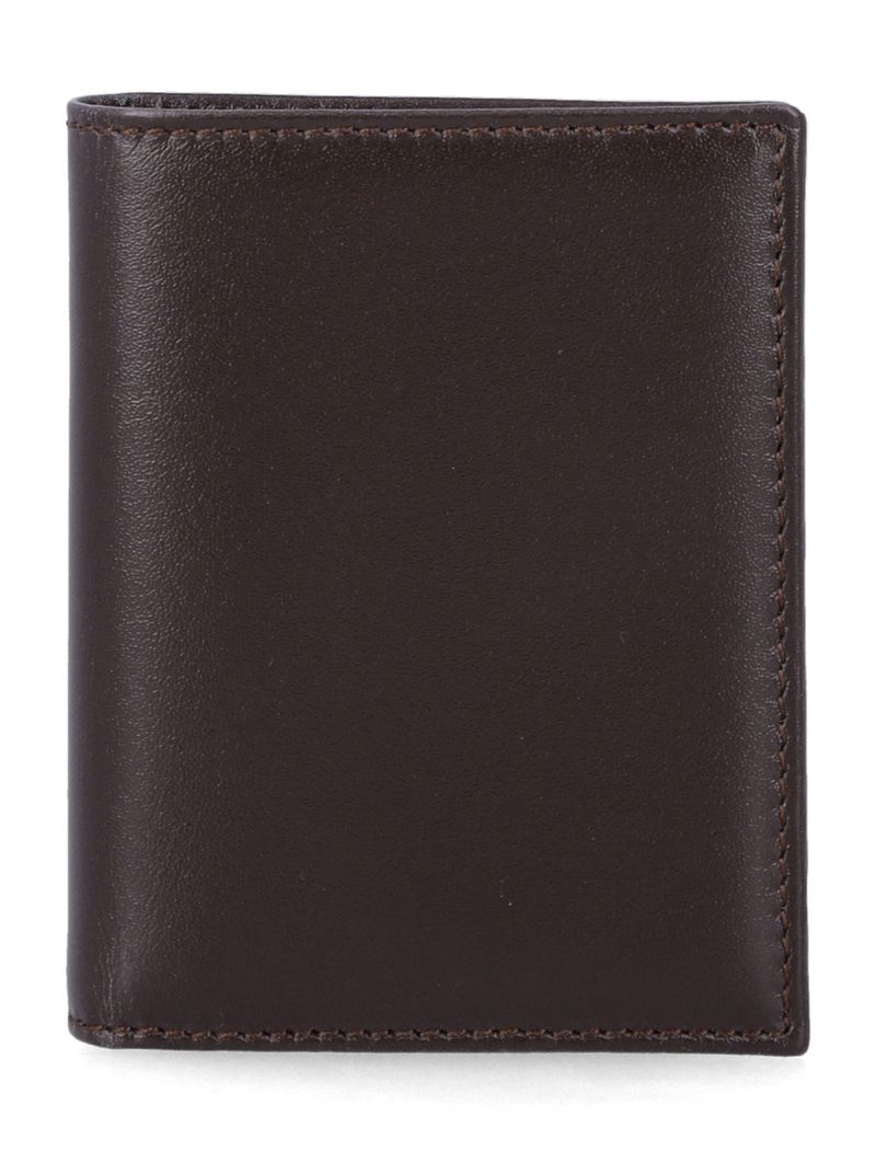 Unisex Leather Bi-Fold Wallet with Multiple Card Slots and Banknote Compartment