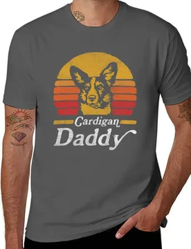 Welsh Retro Corgi Vintage Cardigan Daddy T-Shirt Holiday All Match T-Shirt - Aliexpress - FashionsVida