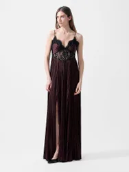 Robe de soirée marron 40