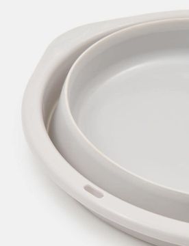 Bacinella pieghevole per bucato - grigio chiaro