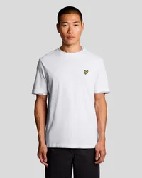 Men's Fine Cotton Tipped T-Shirt in White