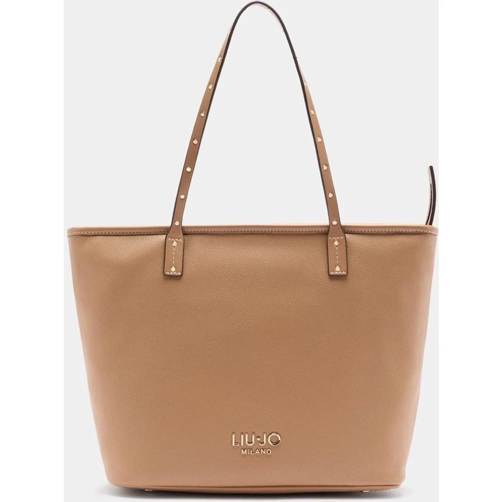Bolso shopper efecto piel con cierre cremallera - LIUJO - FashionsVida