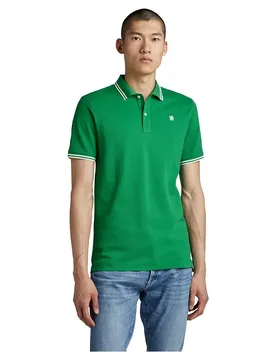 Polo à Manches Courtes Dunda Slim Stripe Jolly Green M