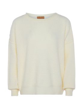 NALLY Jersey blanco lana