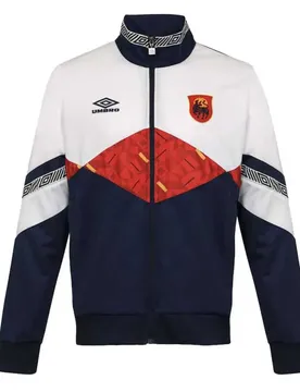 Veste De Survêtement Spain World Cup 2022 Medieval Blue / Brilliant White / High Risk Red S Homme