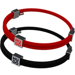 Pulsera de poliéster ligera con logotipo de hombre