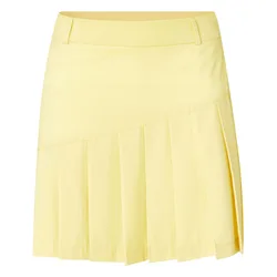 Cross Skort Solid Pleat, gelb 34