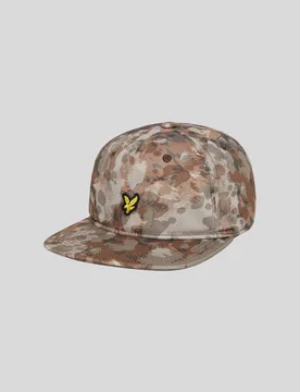 Men's Digital Animal Print Cap Chestnut Brown - Lyle & Scott - FashionsVida