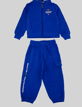 Set felpa e pantalone bambino bluette
