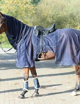 Fliegen-Ausreitdecke MOSKITO III navy 95 cm - Busse - FashionsVida