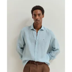 Camisa de algodón de hombre de corte entallado
