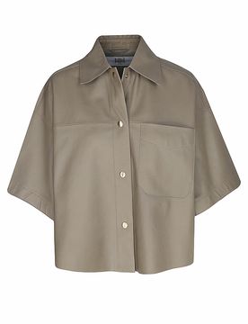Riani Chaqueta de cuero beige 42