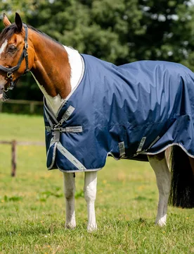 Weidedecke AMIGO 1200D XL 50g, navy/titanium grey/silver 145 - Horseware - FashionsVida