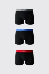 Men's 3 Pack Waistband MAN Boxers Size 5X-Large Multi 5XL