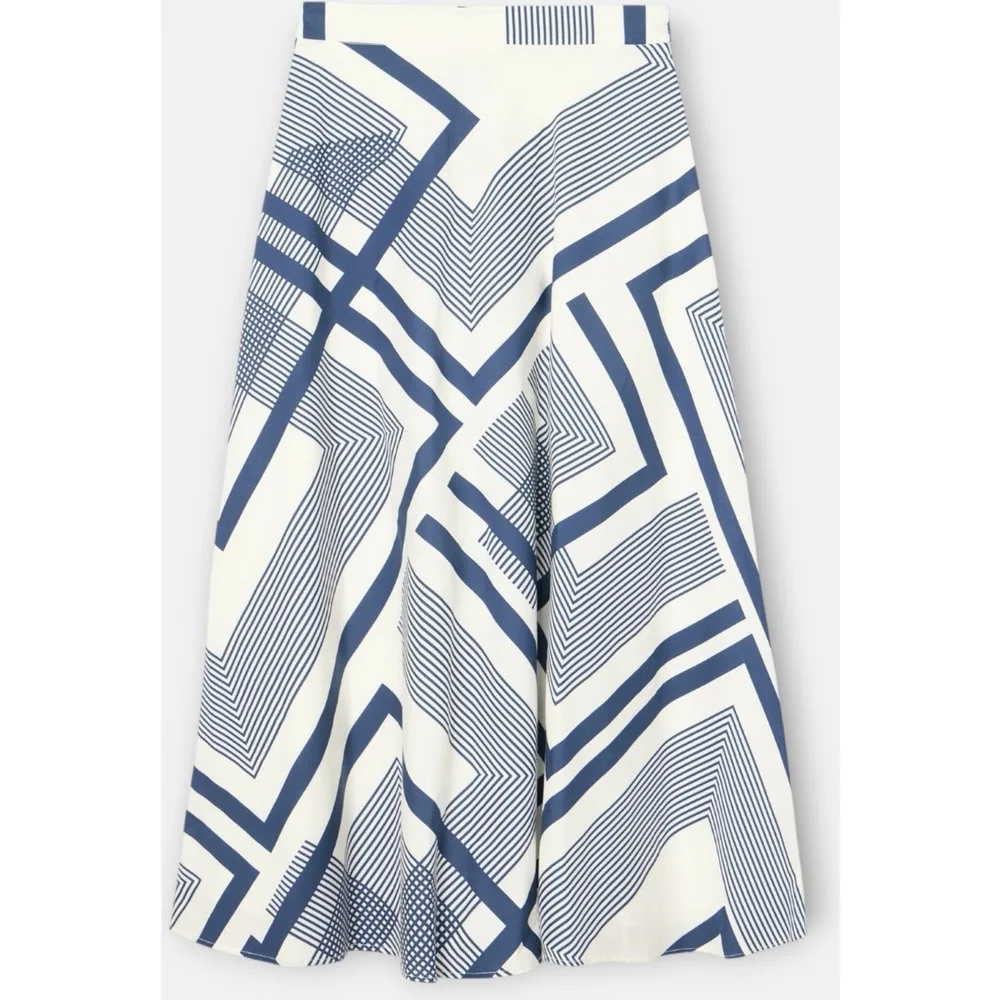 Falda midi unique estampado - Silbon - FashionsVida