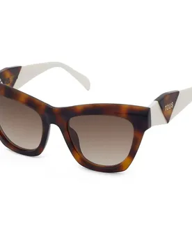 Occhiali Da Sole Da Donna Stoc78 Geometric Shiny Dark Havana Brown Gradient Brown/CAT2