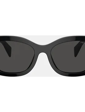 Gafas de sol de mujer ovaladas de acetato negras - Prada - FashionsVida