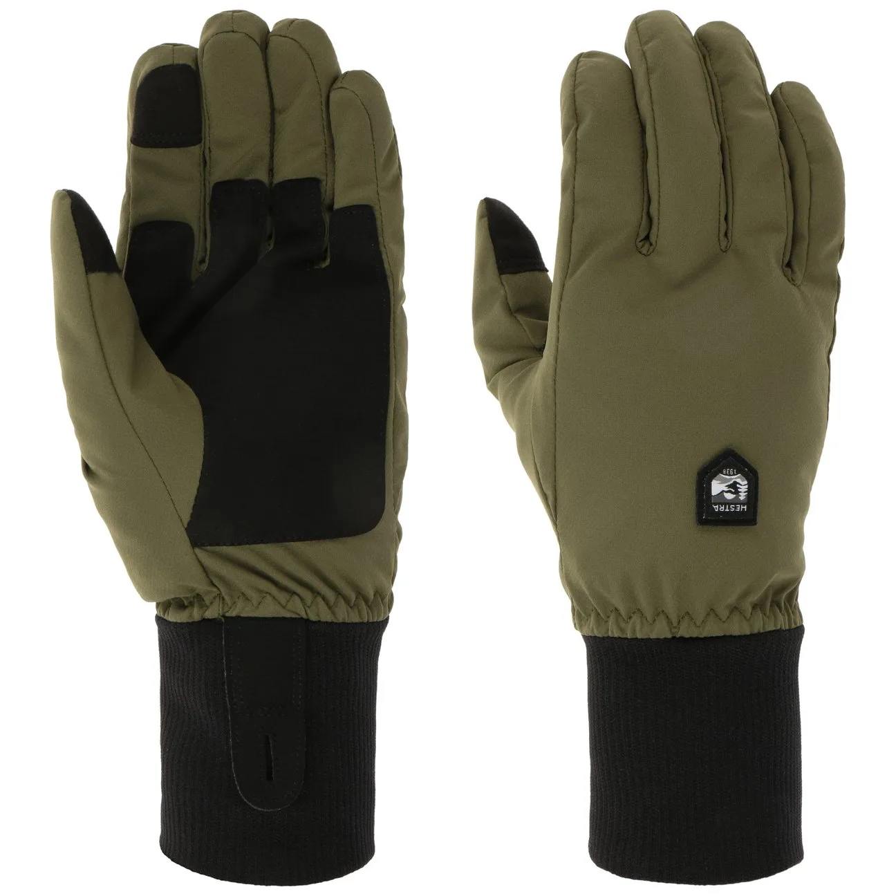 Diorit Gloves by - olive - Female - Size: 7 HS - Hestra - FashionsVida