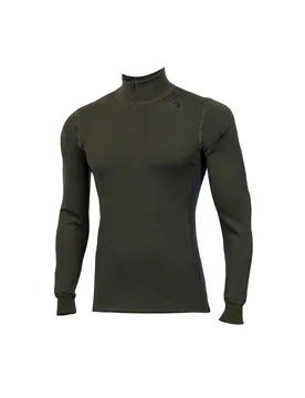 Warmwool Mock Neck Zip XXL Oliv - Aclima - FashionsVida