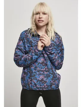 Giacca Windbreaker Camouflage Black / Blue / Pink XS