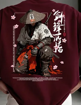 Camiseta de cuello redondo de manga corta negra con estampado de ilustración cyberpunk japonesa de moda para hombres - Shein - FashionsVida