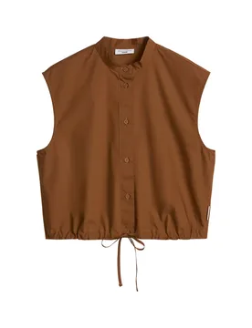 Woven Blouses Sleeveless female - M - FashionsVida