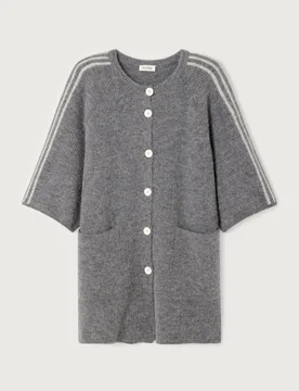 GILET MI LONG MANCHES 3/4 COL ROND female - XS/S - FashionsVida