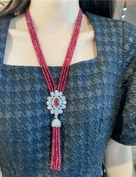 Natural Faceted Red Carnelian CZ micro Carnelian Pendant Necklace - Aliexpress - FashionsVida